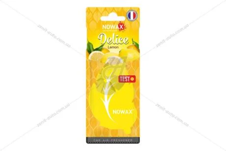 Ароматизатор - стікер паперовий Delice Lemon Nowax NOWAX NX00081