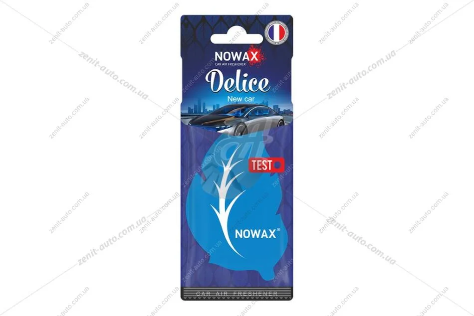 Ароматизатор - стікер паперовий Delice New Car Nowax NOWAX NX00082 (фото 1)