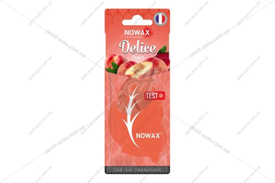 Ароматизатор - стікер паперовий Delice Peach Nowax NOWAX NX00084 (фото 1)