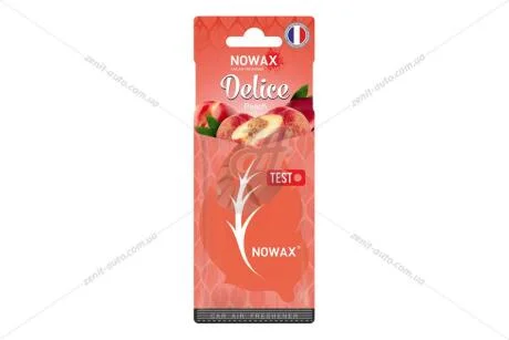 Ароматизатор - стікер паперовий Delice Peach Nowax NOWAX NX00084