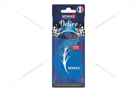 Ароматизатор - стікер паперовий Delice Sport Nowax NOWAX NX00085