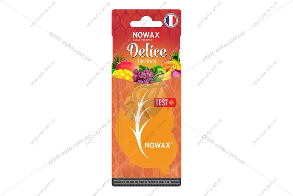 Ароматизатор - стікер паперовий Delice Tutty Frutti Nowax NOWAX NX00087 (фото 1)