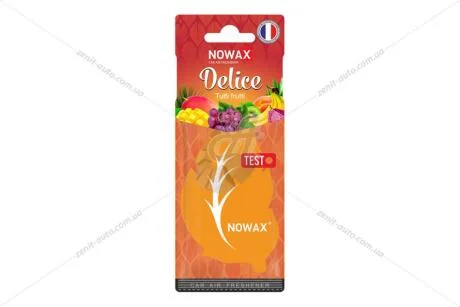 Ароматизатор - стікер паперовий Delice Tutty Frutti Nowax NOWAX NX00087
