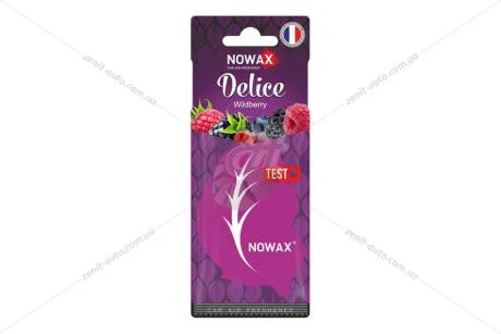 Ароматизатор - стікер паперовий Delice WILDBERRY Nowax NOWAX NX00089