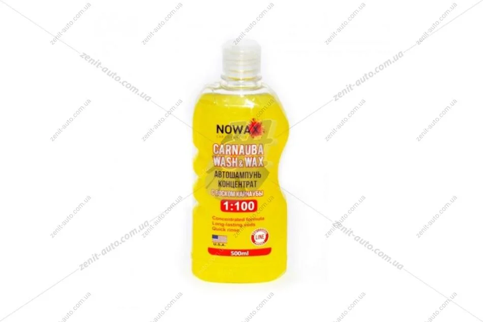 Автошампунь концентрат 1:100 с воском карнаубы 500мл Nowax NOWAX NX00510 (фото 1)