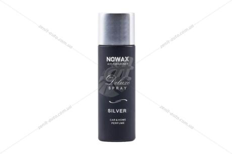 Фото ароматизатор воздуха спрей DELUXE Spray 50ml CAR & HOME Parfume SILVER NOWAX NX07749 Ароматизатор воздуха спрей DELUXE Spray 50ml CAR & HOME Parfume SILVER NOWAX NX07749