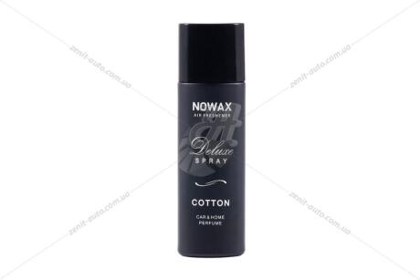 Ароматизатор воздуха спрей DELUXE Spray 50ml CAR & HOME Parfume COTTON NOWAX NX07751