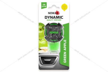 Ароматизатори на дефлектор "Dynamic" - Green Apple NOWAX 'NX07790