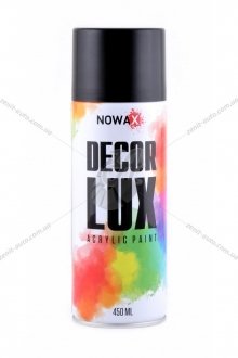Краска акриловая спрей (черный матовый) (9005) DECOR LUX NOWAX NX48011