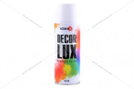 Фарба акрилова спрей (білий матовий) (9010) DECOR LUX NOWAX NX48013 (фото 1)