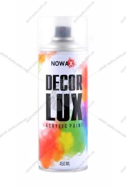 Краска акриловая спрей (лак прозрачный глянцевый) DECOR LUX Nowax NOWAX NX48015 (фото 1)
