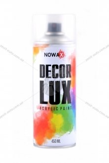 Краска акриловая спрей (лак прозрачный глянцевый) DECOR LUX NOWAX NX48015
