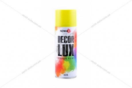 Краска акриловая спрей (желтый) (1023) DECOR LUX NOWAX 'NX48020 (фото 1)
