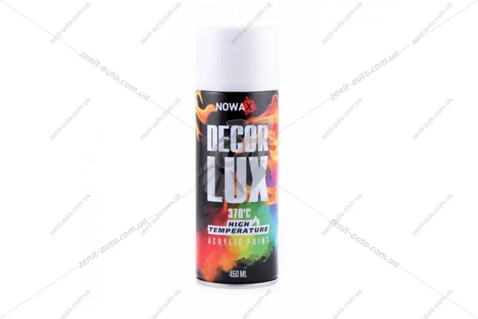 Краска высокотемпературная 370° (белый) (9010) DECOR LUX Nowax NOWAX NX48039 (фото 1)