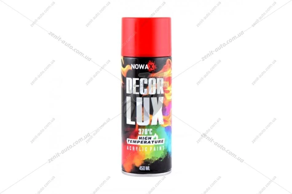 Фарба високотемпературна 370° (червоний) (3000) DECOR LUX Nowax NOWAX NX48040 (фото 1)
