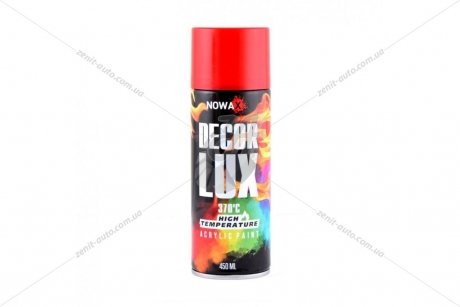 Краска высокотемпературная 370° (красная) (3000) DECOR LUX NOWAX NX48040 (фото 1)