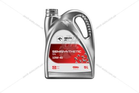 Масло ДВС 10W-40 SEMISYNTHETIC, SG/CE, 5л, п/синт. ORLEN 'QFO894B50S