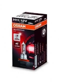 Лампа галогенна H11 12V 55W silverstar OSRAM 64211SV2