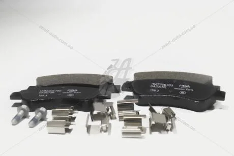 Колодки тормозные дисковые передн Citroen Berlingo, C2, C3, C3 II, C4 I Citroen/Peugeot Peugeot/Citroen '1682206780