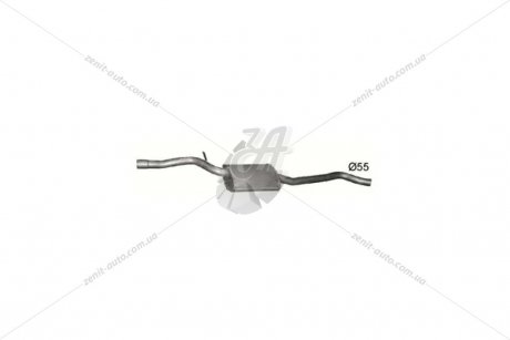 Глушитель, алюм. сталь, середн. часть Audi A5 1.8 TFSi 09.12-01.17 Coupe POLMOSTROW 01.37
