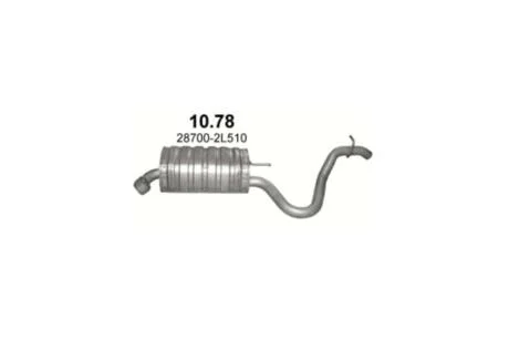 Глушитель, алюм. сталь, задн. часть Hyundai i30 1.6 CRDi Turbo Diesel Polmostrow POLMOSTROW 10.78
