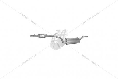 Глушник алюм. сталь, задн. частина Mazda 3 03-06 POLMOSTROW 12.12 (фото 1)