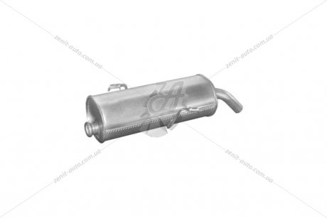 Глушитель (задняя часть) алюминизированная сталь Peugeot 206 1.4i, 1.6i 00- POLMOSTROW 19.207 (фото 1)