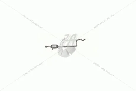 Глушник алюм. сталь, середн. частина Toyota Yaris III 1.5 Hybrid Polmostrow POLMOSTROW 26.49