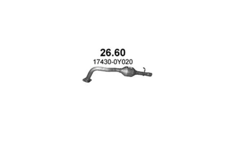Глушитель алюм. сталь, задн. часть Toyota Yaris 1.3i 16V Polmostrow POLMOSTROW 26.60