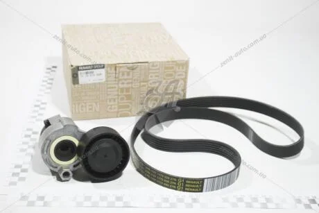 Комплект ремня генератора 1,5dci 1.6 16V Renault Kangoo II, Megane II, Clio III, Logan Renault RENAULT 117207020R