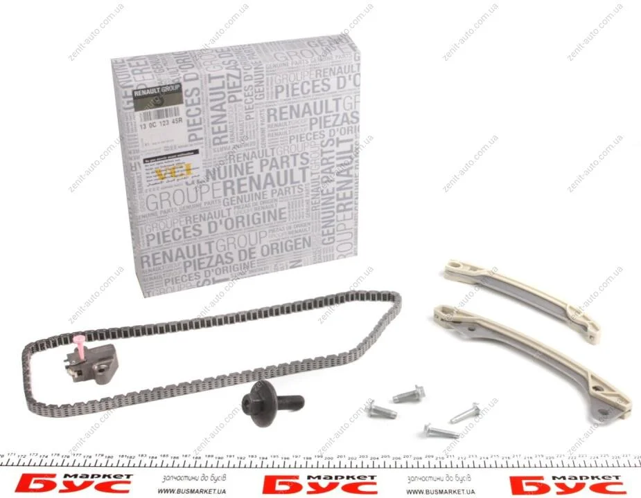 Комплект ланцюга ГРМ 0.9-1.4 Tce 16V Logan II, Sandero II, Megane III Renault RENAULT 130C12345R (фото 1)