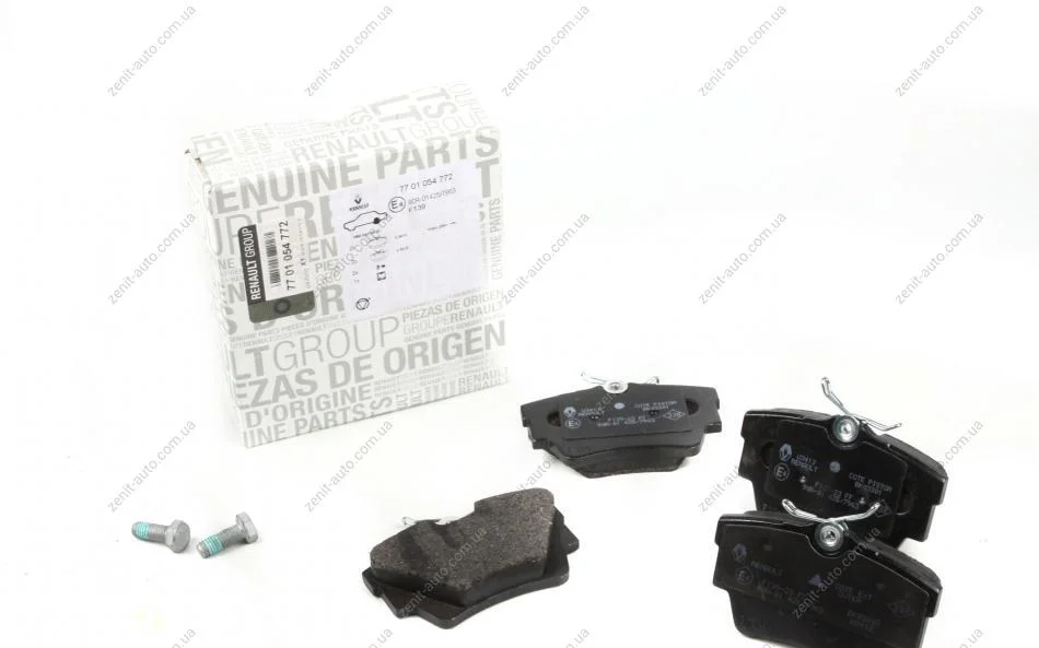 Колодки тормозные дисковые задн Trafic II, Vivaro A 2001- Renault RENAULT 7701054772 (фото 1)