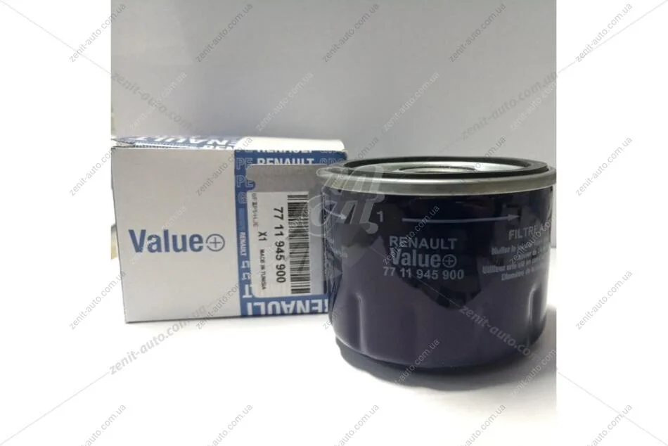 Фільтр масляний F9Q K9K B4D Value+ Renault RENAULT 7711945900 (фото 1)