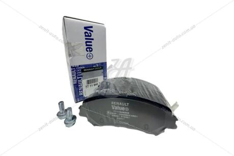 Колодки гальмівні передні Value+ Espace V, Megane IV 2015- RENAULT '7711946205