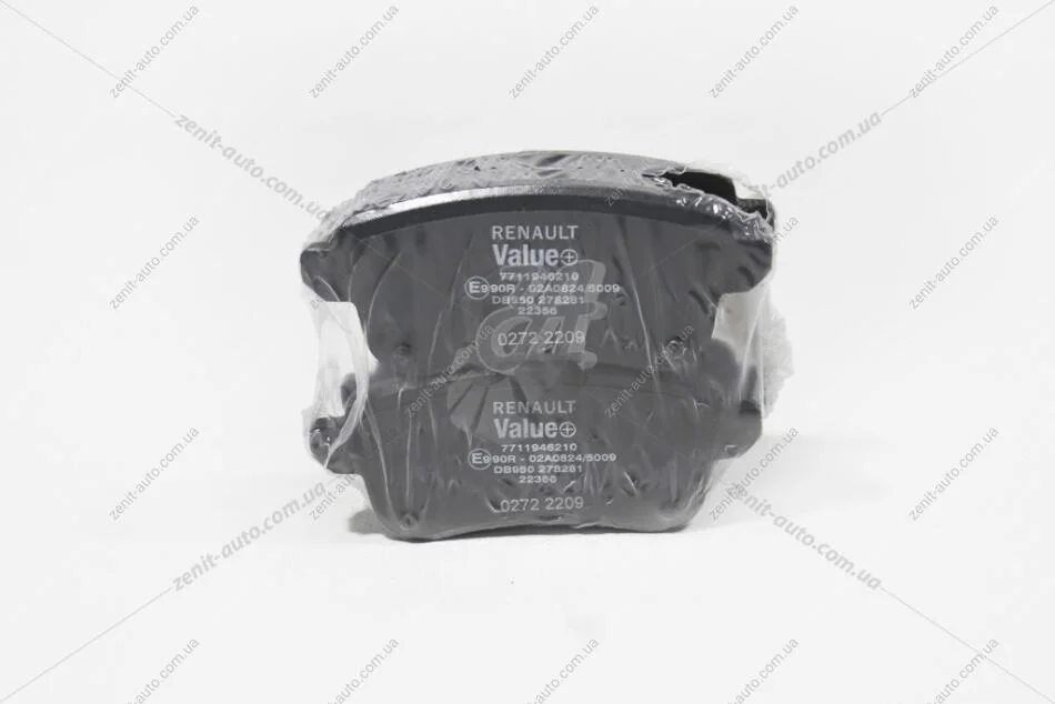 Колодки гальмівні задні Value+ Megane IV, Scenic IV, Talisman, Espace V Renault RENAULT 7711946210 (фото 1)