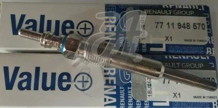 Свеча накала 1,5 dci Value+ Kangoo II, Megane III, Duster, Logan, Dokker RENAULT 7711948570