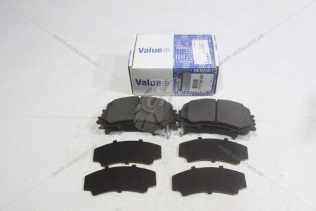 Колодки гальмівні передні Value+ Koleos II (16-) RENAULT '7711948650