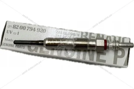 Свічка розжарювання 1,9 dci Renault Megane III (08-16) Renault RENAULT '8200794920