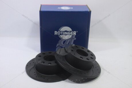 Диск гальмівний задній (кратно 2) SKODA OCTAVIA III (1KD) [253X61 перфорир.] ROTINGER 'RT12303GLT5