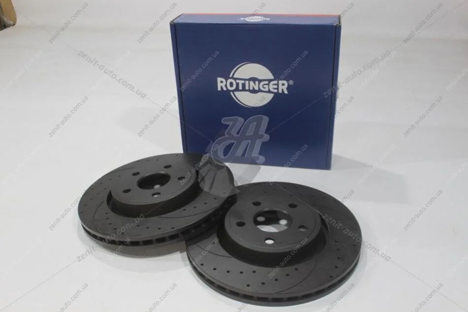 Диск тормозной передний (кратно 2) Jeep Grand Cherokee IV [350X55 перфорир.] (RT 21295-GL T5) ROTINGER RT 21295-GL/T5 (фото 1)