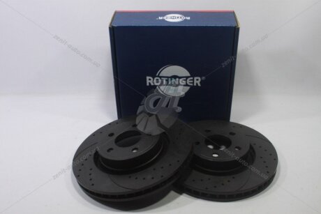 Диск гальмівний передній (кратно 2) FORD MUSTANG (15-) [320X62 перфорир.] ROTINGER 'RT21777HPGLT5