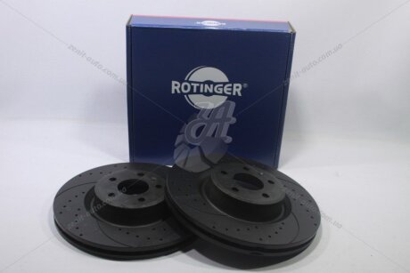 Диск гальмівний передній (кратно 2) AUDI A6 C7 (1LP,1LJ) [345X62 перфорир.] ROTINGER 'RT21821GLT5