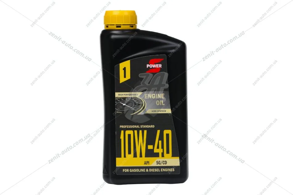 Масло ДВС 10W-40 STANDART API SG/CD, 1л, п/синт. S-POWER SP-10W-40-1L-CAN (фото 1)