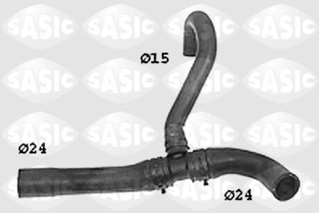 Патрубок радиатора верхний VAG A4 I, Passat V SASIC 'SWH6782