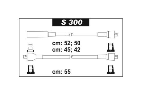 Провода свечные 2101-2107 (силикон) СУПЕР SENTECH S300