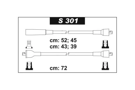 Провода свечные 2121-21213 карб (силикон) СУПЕР SENTECH S301