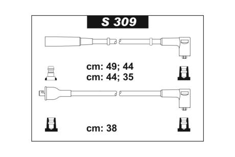 Провода свечные 1102-05/ Сенс (с дв МеМЗ 301) (силикон) СУПЕР SENTECH S309