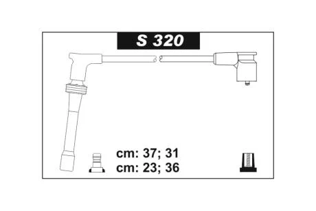 Провода свечные 2110-2112 инж (1,5 16кл) (силикон) СУПЕР SENTECH S320