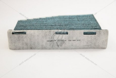 Фильтр салона VW Caddy III/Golf V/Passat B6/Octavia 04> противоаллергенный, угольный, голубая бумага SHAFER ECO181 (фото 1)