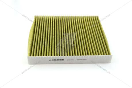 Фильтр салона Skoda Octavia A7 11-/ VW Golf 13-/ Audi A3,Q5,TT 12- противоаллергенная, угольная, салатовая бумага SHAFER 'ECO888